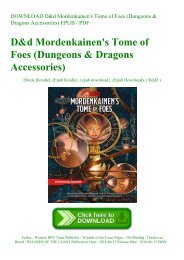 read ebook] D&amp;d Mordenkainen's Tome of Foes (Dungeons &amp; Dragons  Accessories) EBook