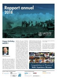 IAESTE Switzerland Annual Review 2018 - French