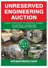 WH Auction Catalog - Engineering 7 March