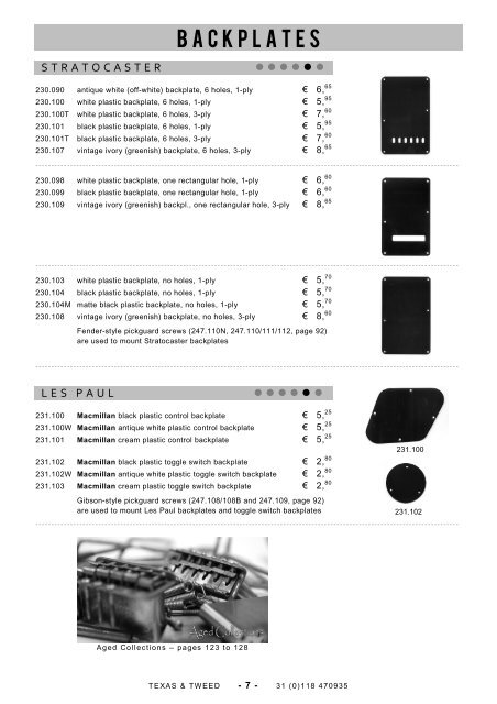 011 parts - backplates-control plates