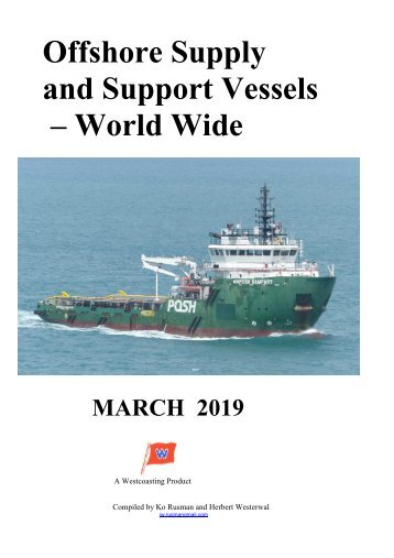Offshore Supply and Support Vessels – World Wide 03-2019