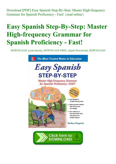 Barbara Bregstein Easy Spanish Step-by-steppdf [eljqvj6vxx41]