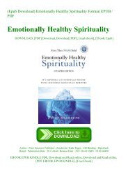 emotionally healthy spirituality pdf download