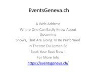 Grand Theatre Geneve - Place Where Great Shows Are Performed
