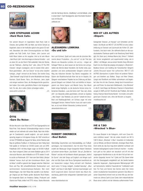 Musiker Magazin 4/2018 | 1/2019