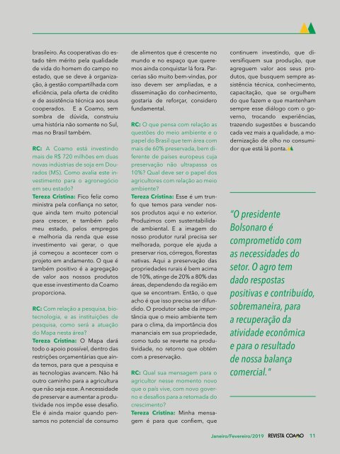 Revista Coamo - Janeiro/Fevereiro de 2019