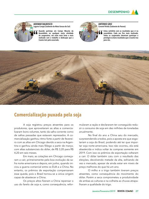 Revista Coamo - Janeiro/Fevereiro de 2019