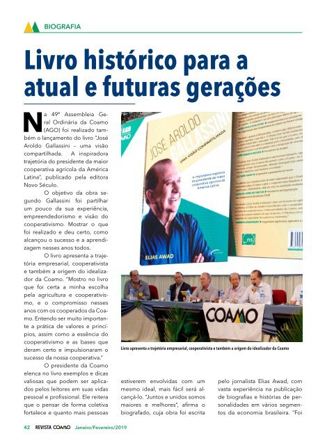 Revista Coamo - Janeiro/Fevereiro de 2019