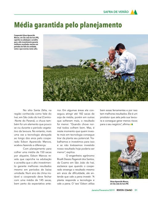 Revista Coamo - Janeiro/Fevereiro de 2019