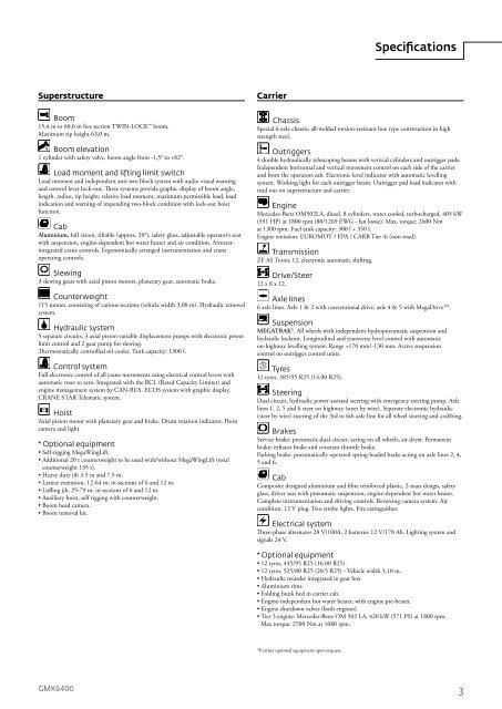 Gmk6400 Load Chart