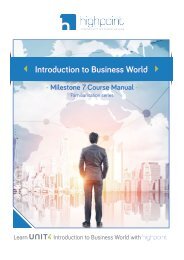 Introduction to Business World Familiarisation Course Guide January 2019