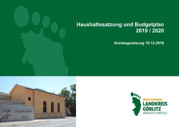 Doppelhaushaltssatzung und Budgetplan (2019/ 2020)