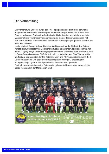 fc aktuell Saison 2018-19 Ausgabe 11