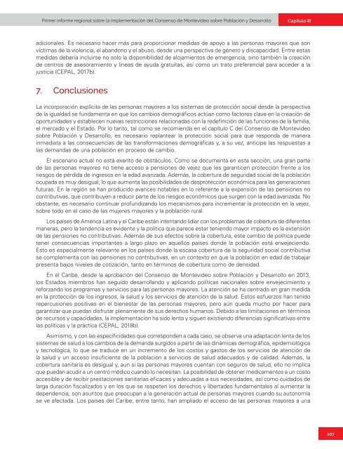 Primer informe regional sobre la implementación del Consenso de Montevideo sobre Población y Desarrollo