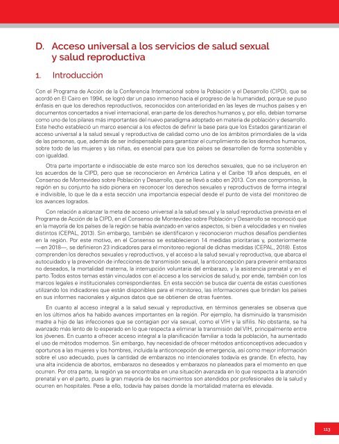 Primer informe regional sobre la implementación del Consenso de Montevideo sobre Población y Desarrollo