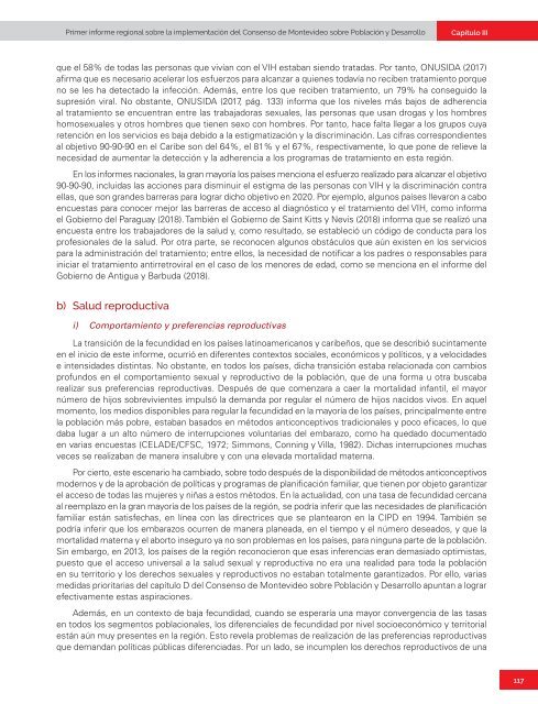 Primer informe regional sobre la implementación del Consenso de Montevideo sobre Población y Desarrollo