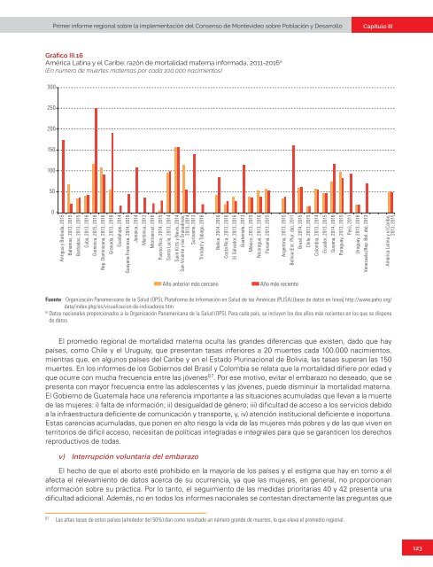 Primer informe regional sobre la implementación del Consenso de Montevideo sobre Población y Desarrollo