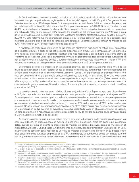 Primer informe regional sobre la implementación del Consenso de Montevideo sobre Población y Desarrollo