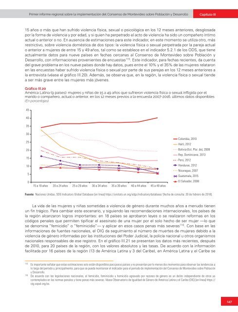 Primer informe regional sobre la implementación del Consenso de Montevideo sobre Población y Desarrollo