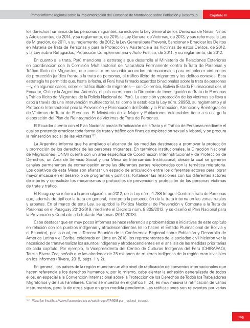 Primer informe regional sobre la implementación del Consenso de Montevideo sobre Población y Desarrollo