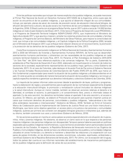 Primer informe regional sobre la implementación del Consenso de Montevideo sobre Población y Desarrollo