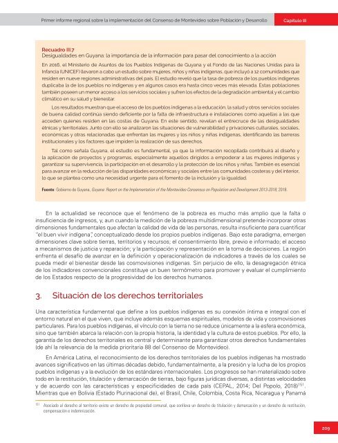 Primer informe regional sobre la implementación del Consenso de Montevideo sobre Población y Desarrollo