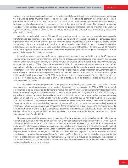 Primer informe regional sobre la implementación del Consenso de Montevideo sobre Población y Desarrollo