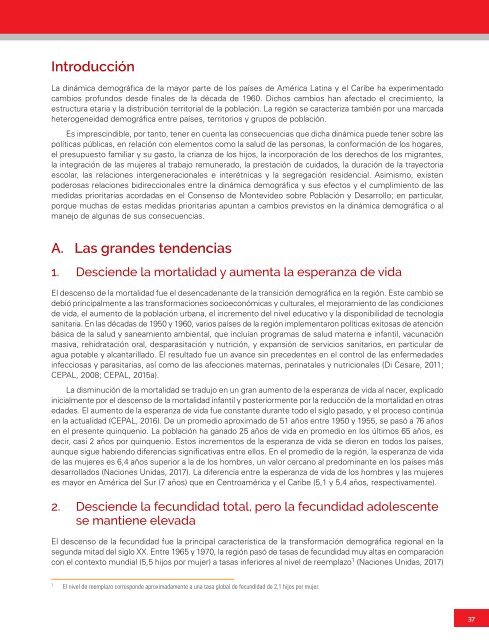 Primer informe regional sobre la implementación del Consenso de Montevideo sobre Población y Desarrollo