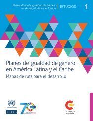 Planes de igualdad de género en América Latina y el Caribe: mapas de ruta para el desarrollo