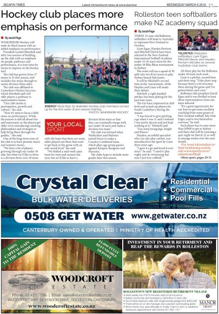 Selwyn Times: March 06, 2019