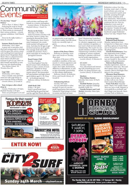 Selwyn Times: March 06, 2019