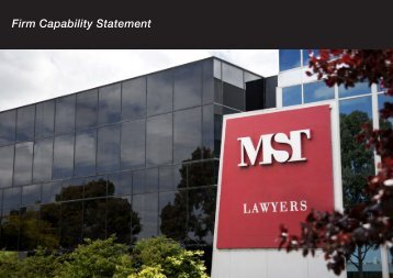 MST Lawyers Capability Statement 