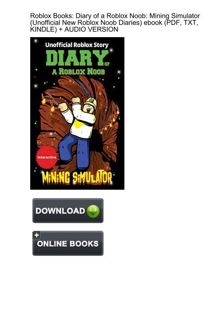 read download diary of a roblox noob the complete series free epub mobi ebooks in 2020 roblox noob audio books