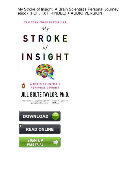 My Stroke Of Insight Pdf
