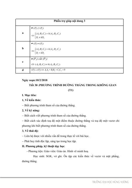 PHÁT TRIỂN NĂNG LỰC GIAO TIẾP TOÁN HỌC CHO HỌC SINH TRONG DẠY HỌC HÌNH HỌC LỚP 12