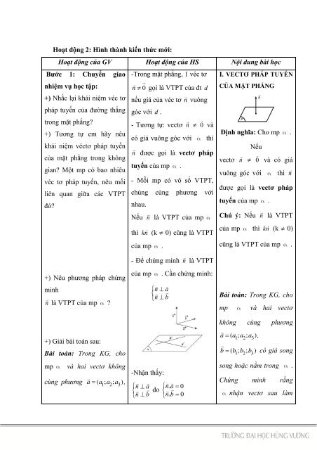 PHÁT TRIỂN NĂNG LỰC GIAO TIẾP TOÁN HỌC CHO HỌC SINH TRONG DẠY HỌC HÌNH HỌC LỚP 12