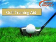 Golf Training Aid & Golf Swing Trainers | Swing Profile