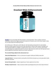 Enzolast Male Enhancement Support Efficacy