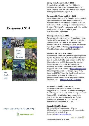 2019 program