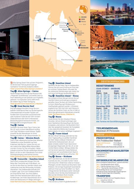 AAT Kings Gruppenreisen & Kurztouren in Australien und Neuseeland 2019/20 - Schweizer Preise