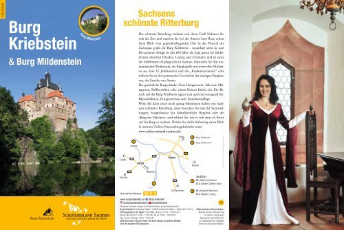 Informationsflyer Burg Kriebstein/Burg Mildenstein