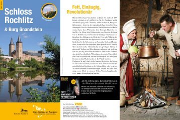 Informationsflyer Schloss Rochlitz/Burg Gnandstein