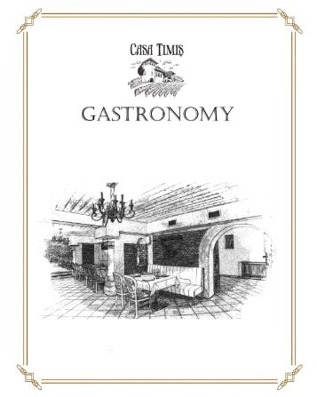 Gastronomy - en - crama