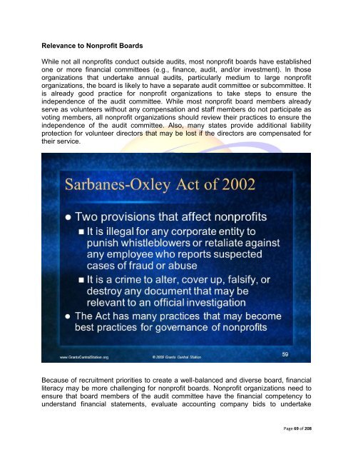 The Sarbanes-Oxley Act of 2002