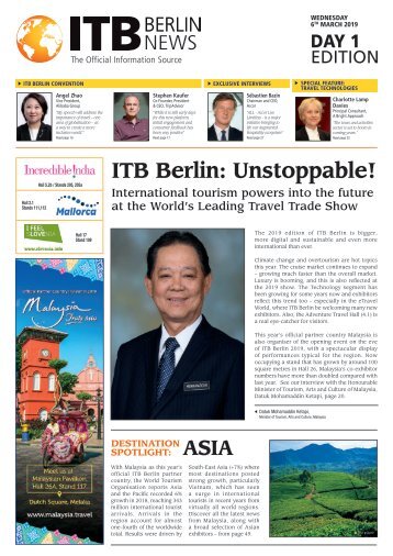  ITB Berlin News 2019 - Day 1 Edition