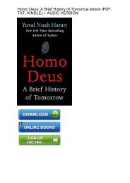 (STOIC) Homo Deus Brief History Tomorrow ebook eBook PDF Download