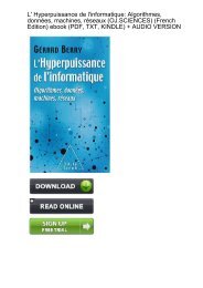 (SECURE) Download Hyperpuissance linformatique Algorithmes machines OJ SCIENCES ebook eBook Mobi