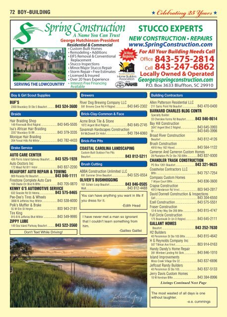 BFT 2019 CPC Lowcountry Yellow Pages