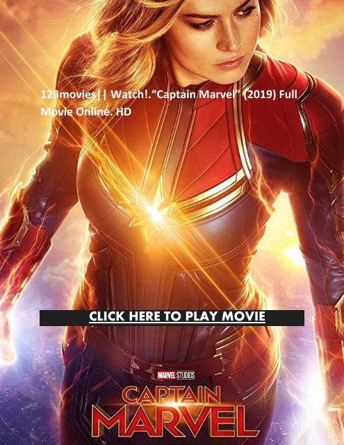 123movies|| Watch!.“Captain Marvel” (2019) Full Movie Online. HD