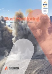ECOTECH Blast Monitoring brochure